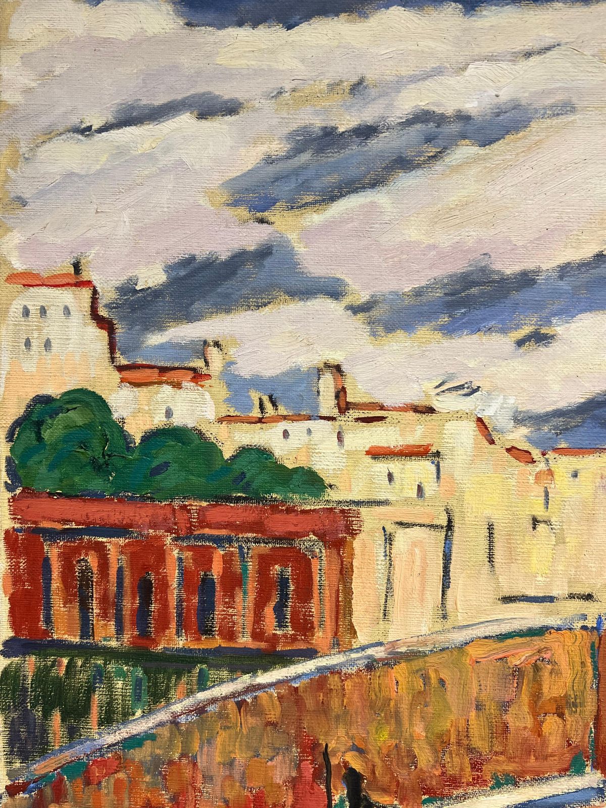 Guy Pichonpont De L 'Eze Pertuis Vaucluse French Modernist Original Oil Painting photo 1318.0