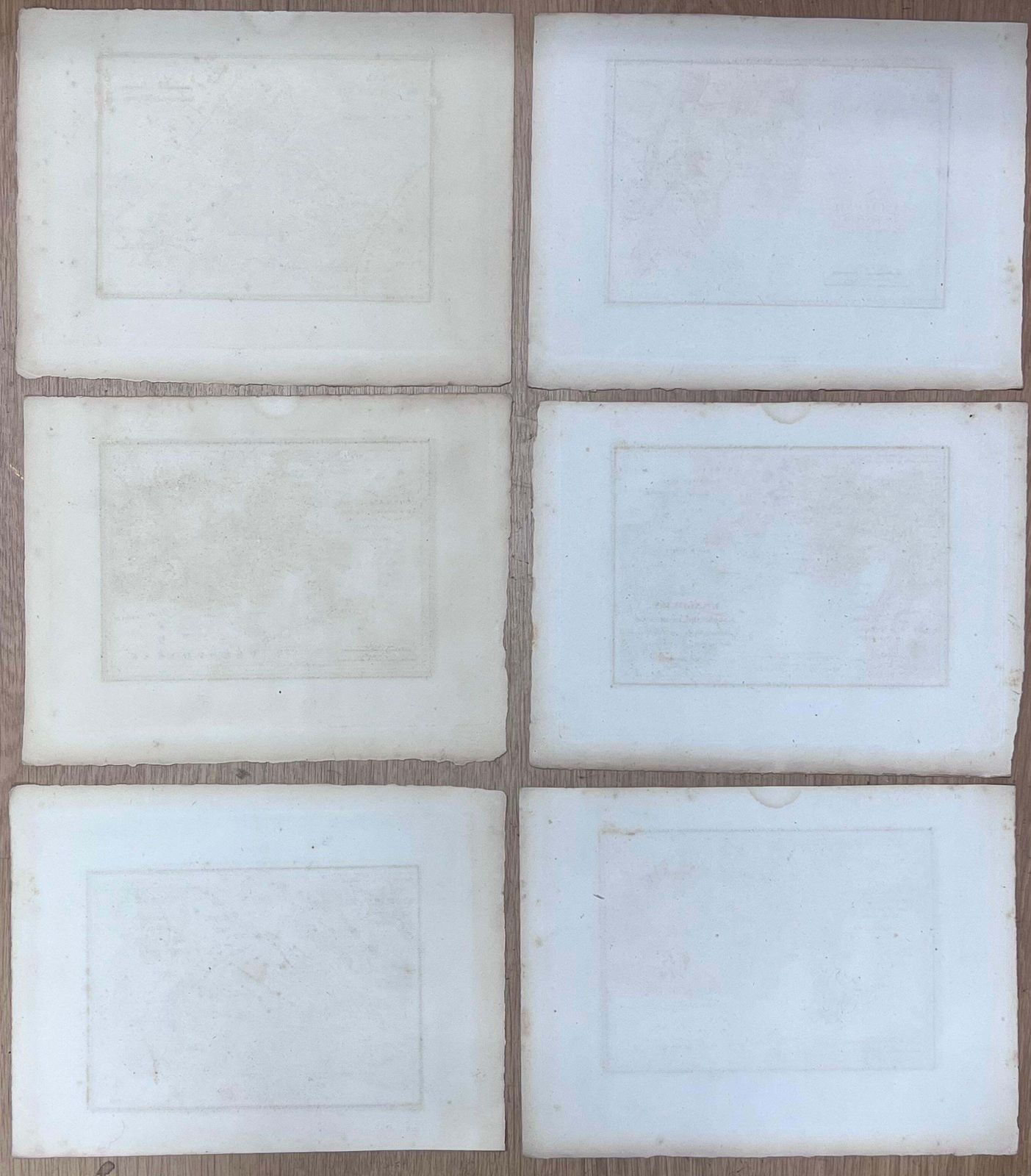 French Schoolcollection Of Six Antique Engravings Of Ancient Greek Regions And Territories19th Century photo vintage
