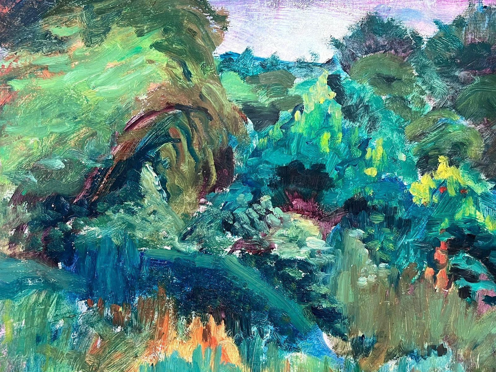 Helen Greenfieldvibrant Impressionist Landscape Of Lush Greenery And Meadow photo buy