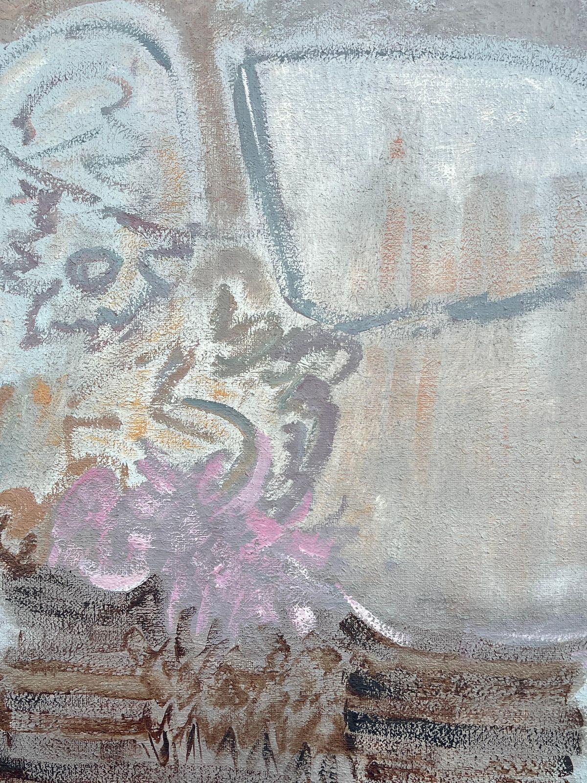 Gilbert Pelissierfrench 20th Century Abstract Painting Seascape At Grey Whispers Of Soft Hue photo Art