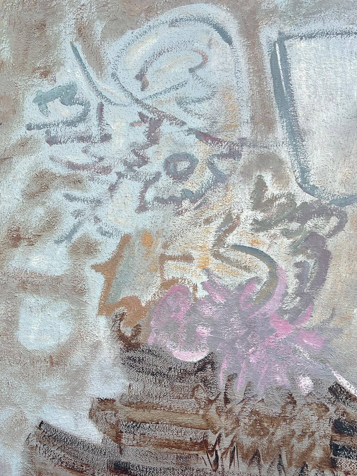 Gilbert Pelissierfrench 20th Century Abstract Painting Seascape At Grey Whispers Of Soft Hue photo 1208.0