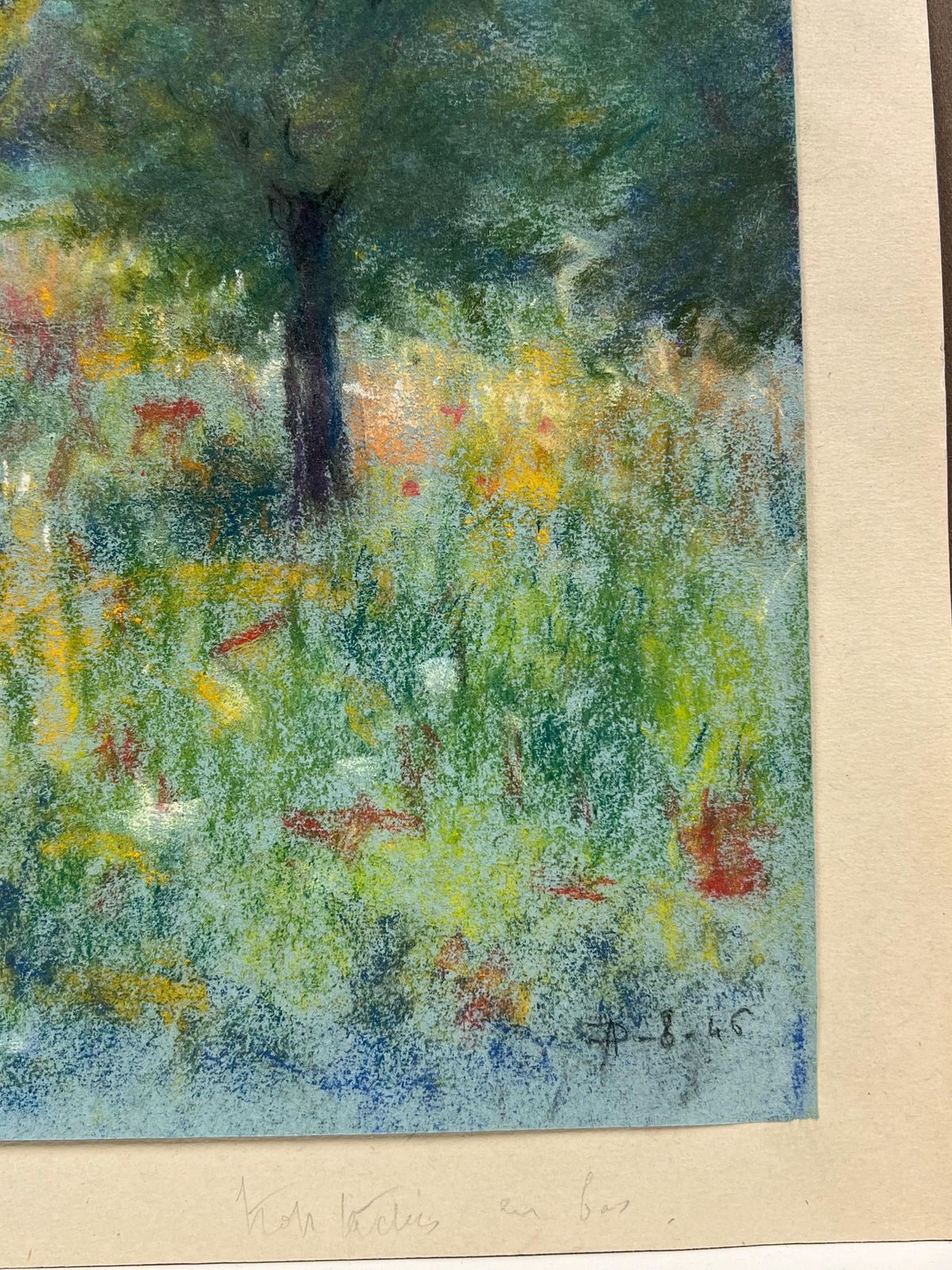 Regine Davidmid 20th Century Meadow At Sunset Pastel Landscape Of Trees And Wildflowers1947 photo buy