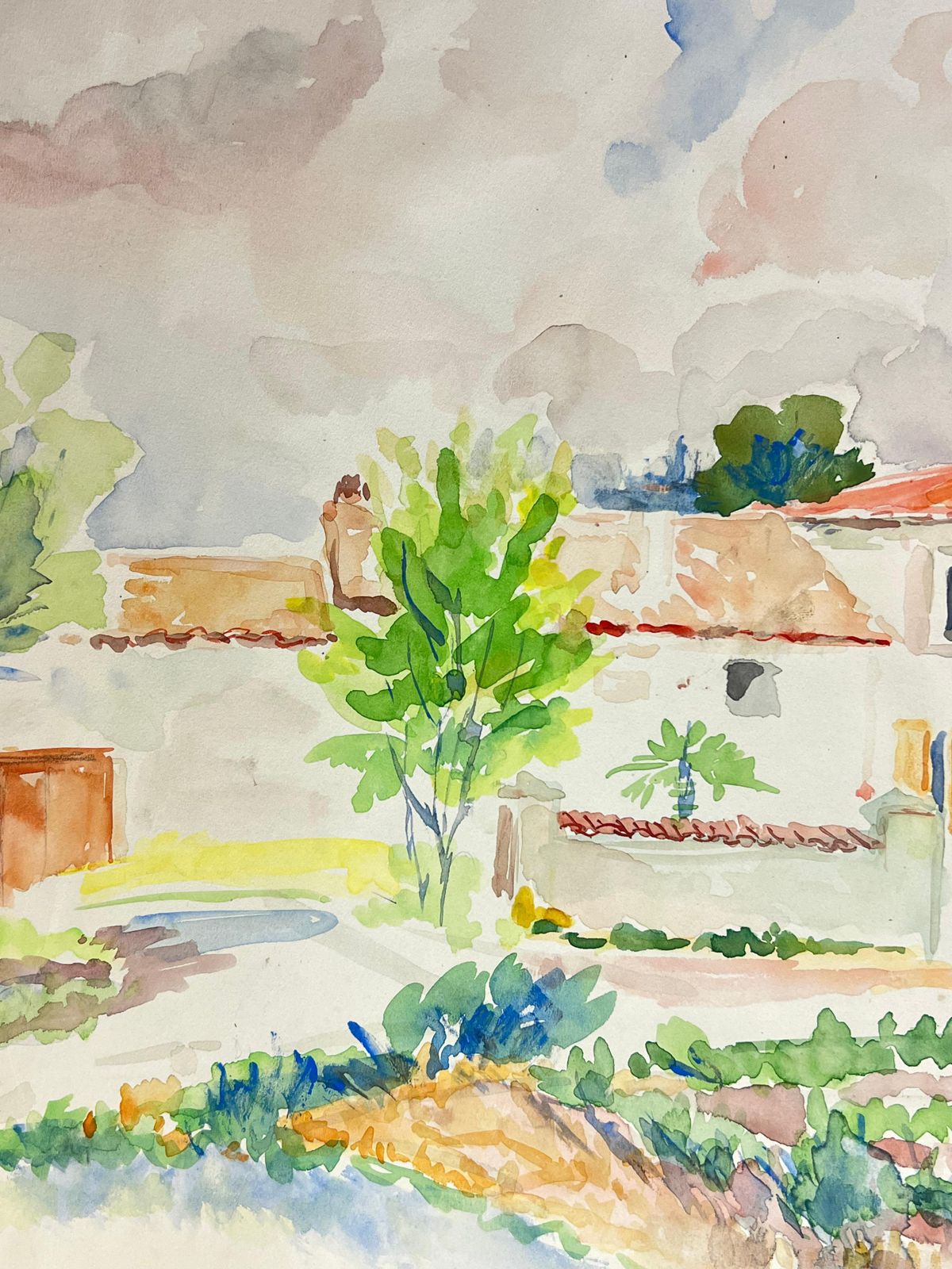 Regine Davidsunny Provençal Countryside A Light Filled Watercolor Of A Rural French Home1975 photo 459.0