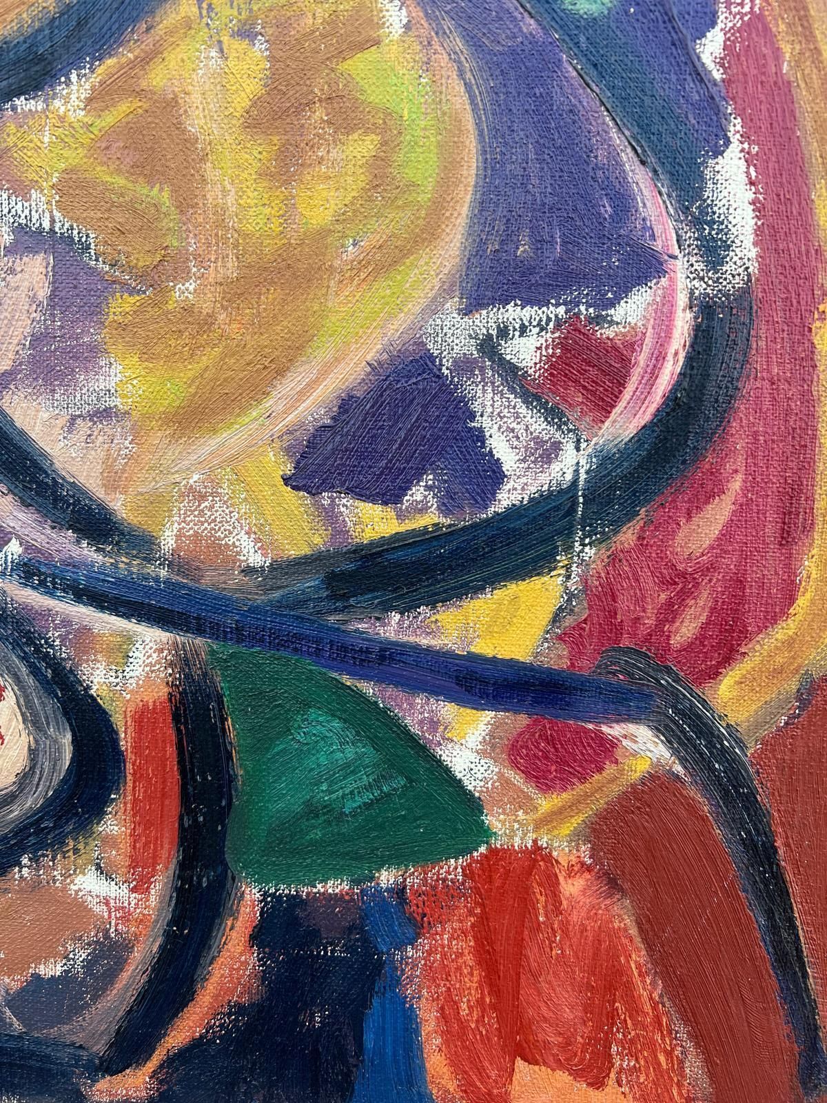 Gilbert Pelissierlarge French 20th Century Painting Vibrant Bold Colours Dynamic Shapes Abstract20th Century photo Art