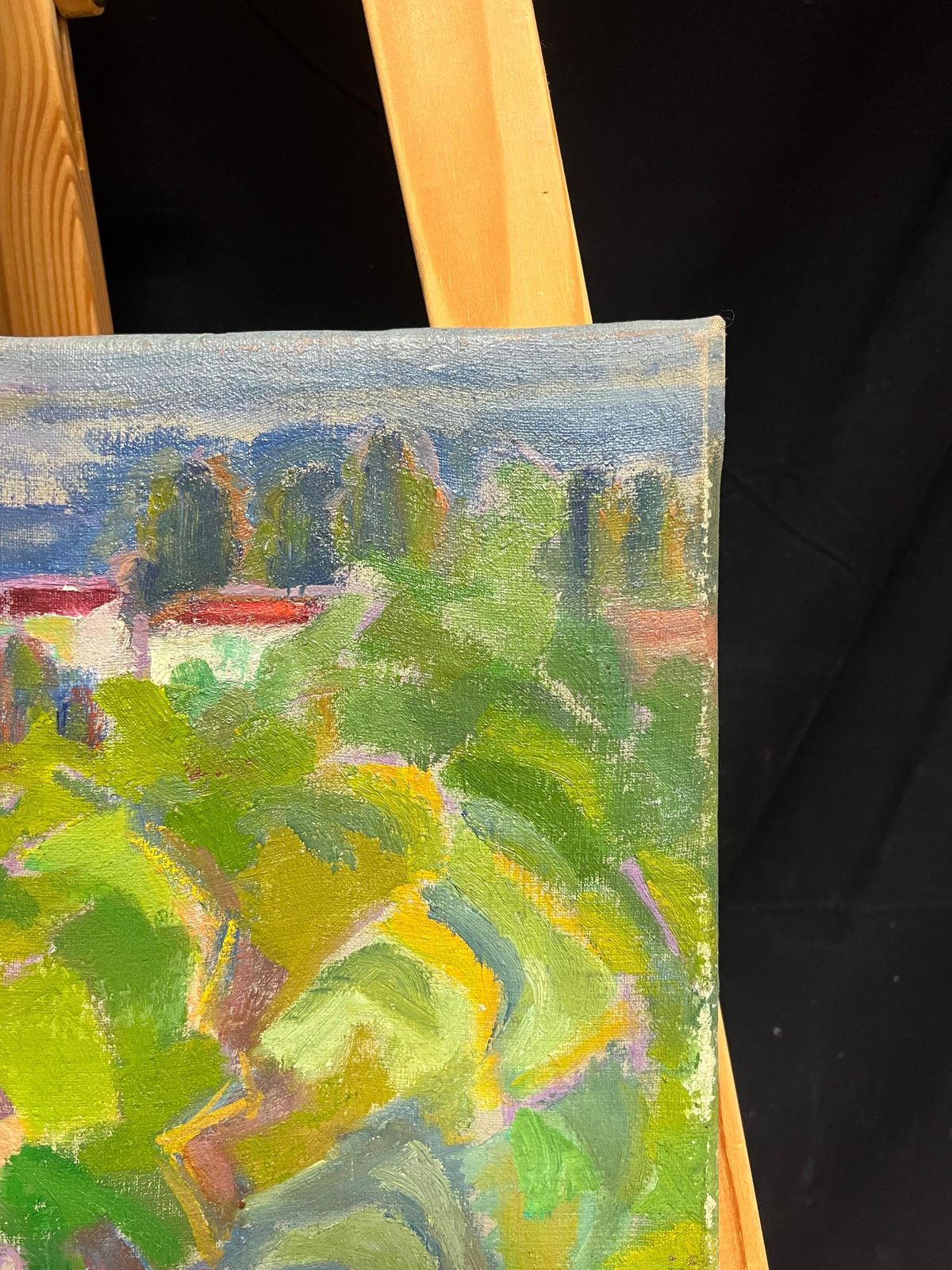 French Schoolmid 20th Century Vibrant Fauvist Landscape Of A Village Scene Richly Texturedmid 20th Century photo 891.0