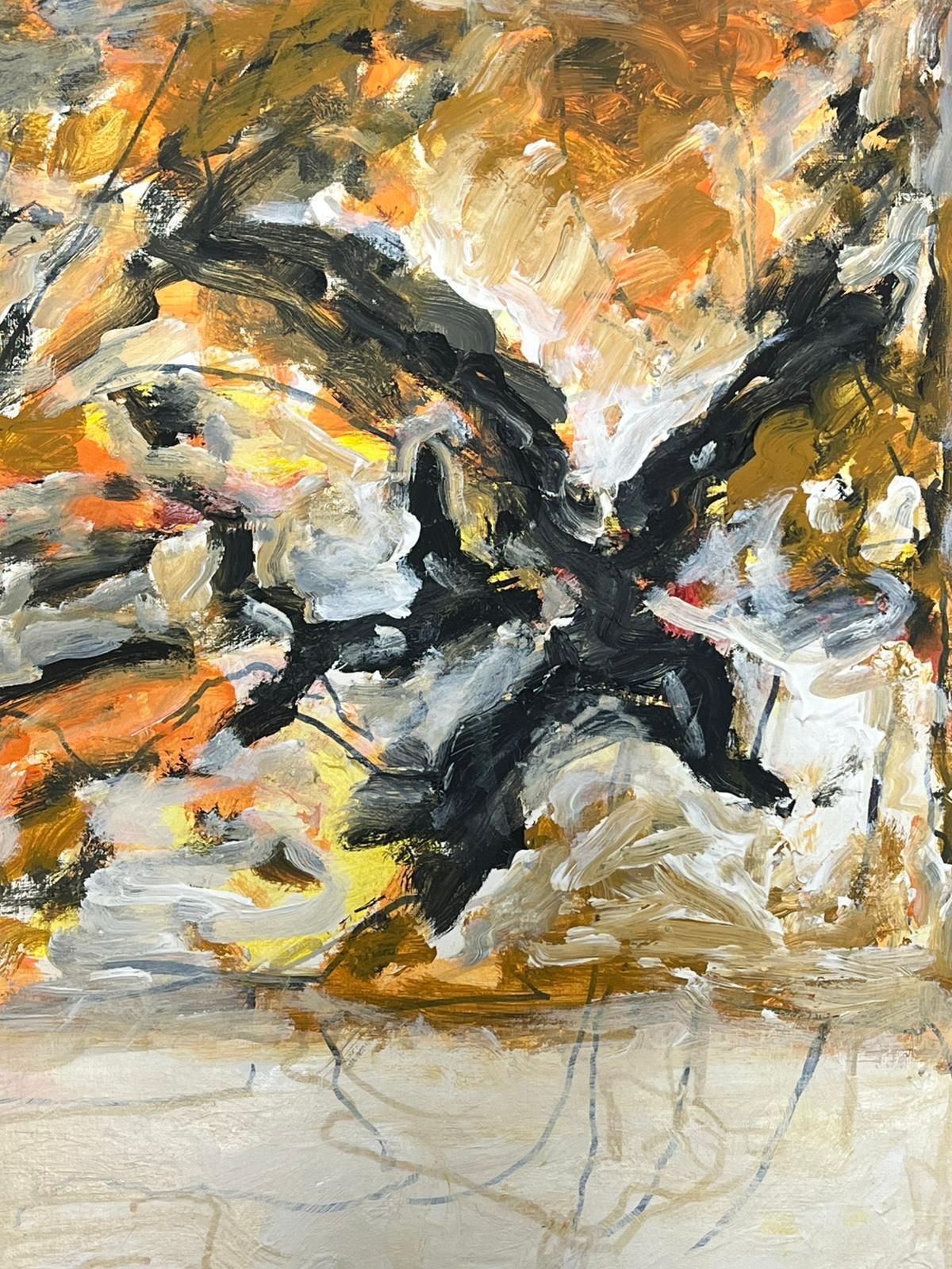 Armand Rottenbergfrench Expressionist Abstract Painting Fiery Autumn Expressionist photo vinterior