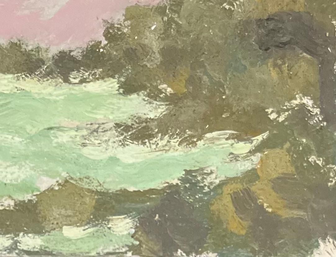 Fanch Lelfrench Impressionist Oil Painting Of A Les Environs De Saint Lunaire, Near Dinar2006 photo for sale