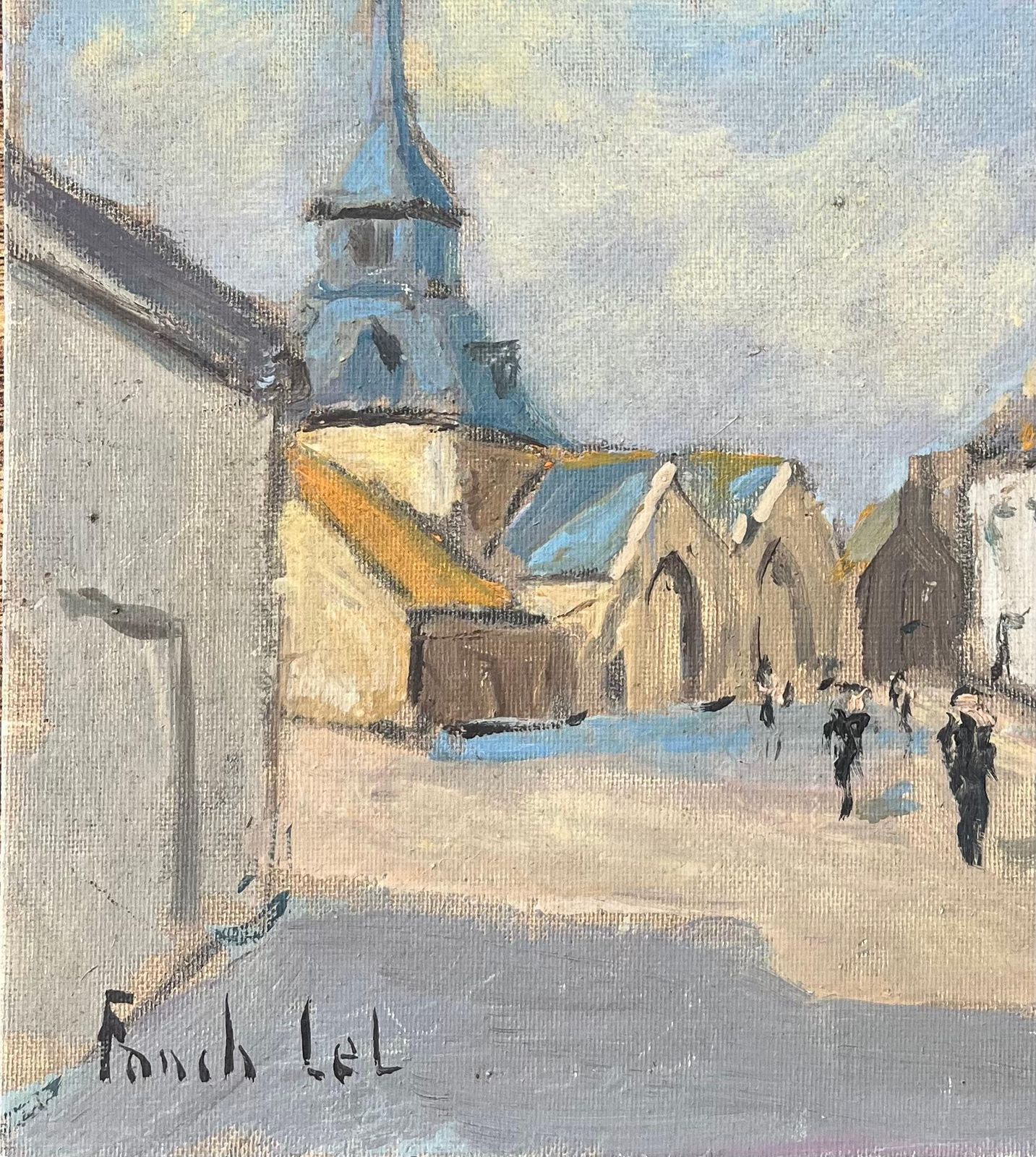 Fanch Lelfrench Impressionist Oil Painting Of A Of Village De Lizio, Morbihan2002 photo vinterior
