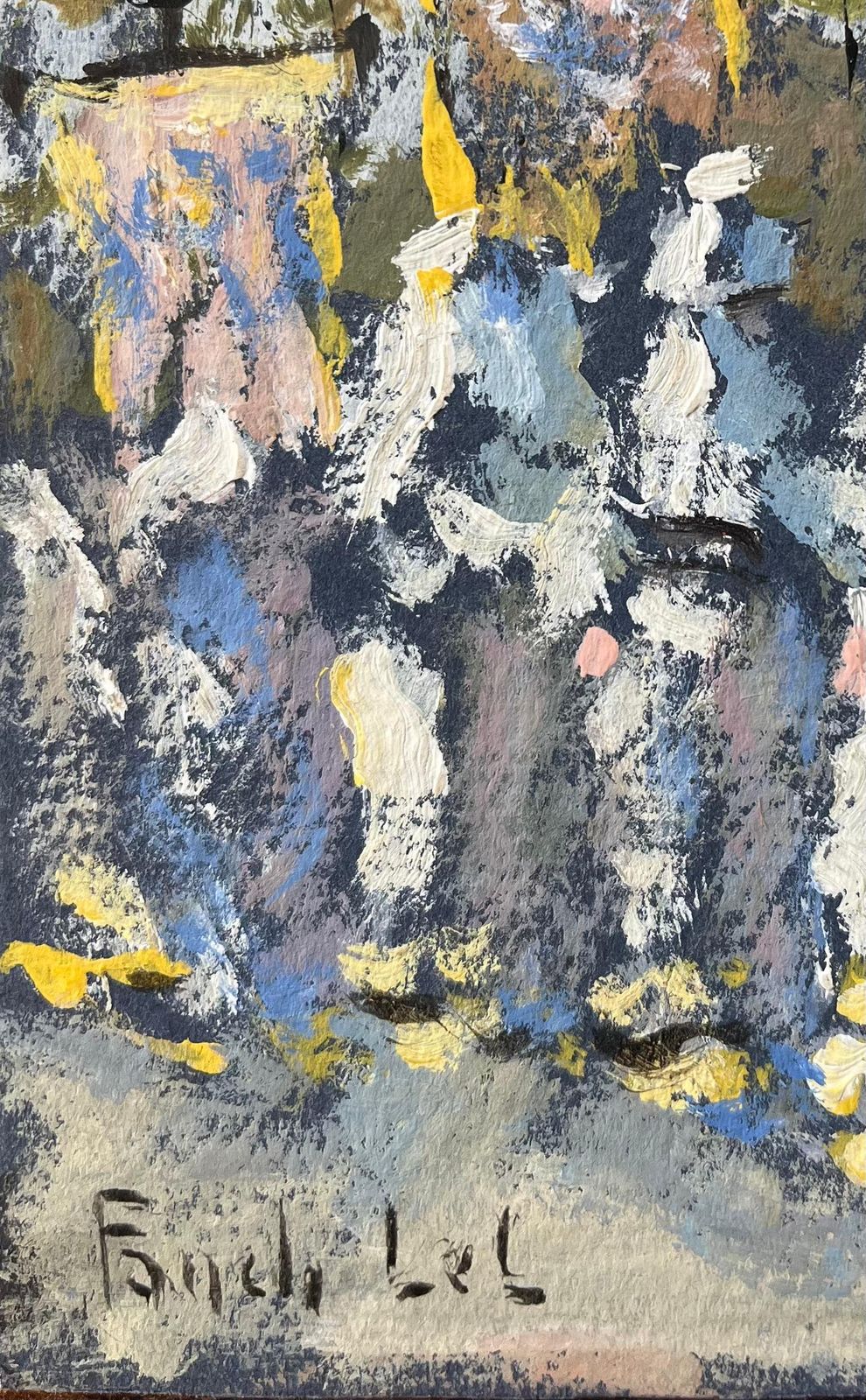 Fanch Lelfrench Impressionist Oil Painting Of La Procession Du Folgoët, Brittany2007 photo Art