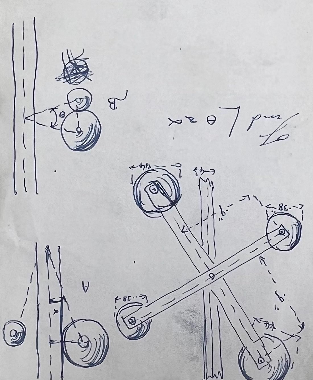 K.B. Whitetechnical Pencil Illustration Of Automotive Mechanical Systemearly 20th Century photo for sale