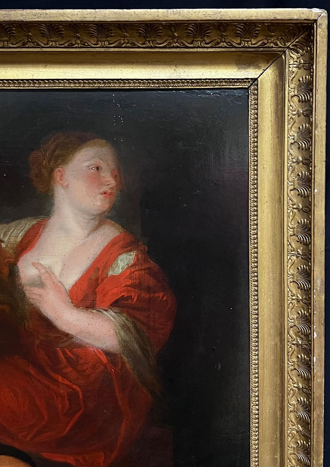 photo furniture Fine 17th Century Flemish Baroque Oil Painting Roman Charity Large Wood Panel17th Century