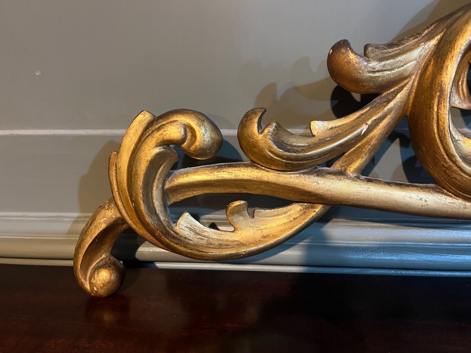 Antique Carved Wood With Gesso & Gilt Beautiful Decorative Unique Item 1800’s photo buy