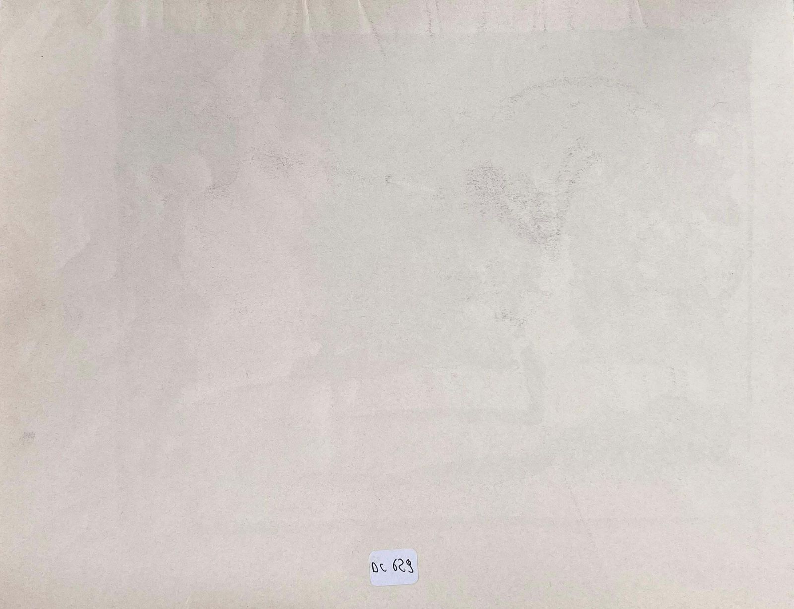 Robert Ladou Figure Stood In Brown Foggy Landscape Original French Artwork 20th Century photo for sale