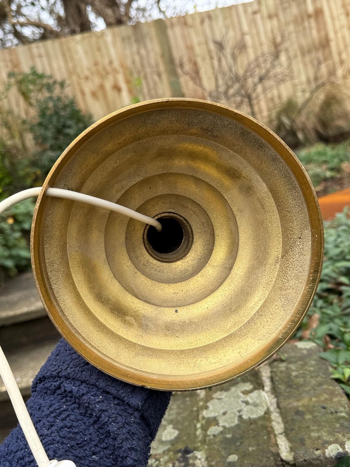 Large Vintage Hand Engraved Solid Brass Table Lamp With Ornate Mid Century Design 61cm Tall, Pat Tested And Working photo vintage