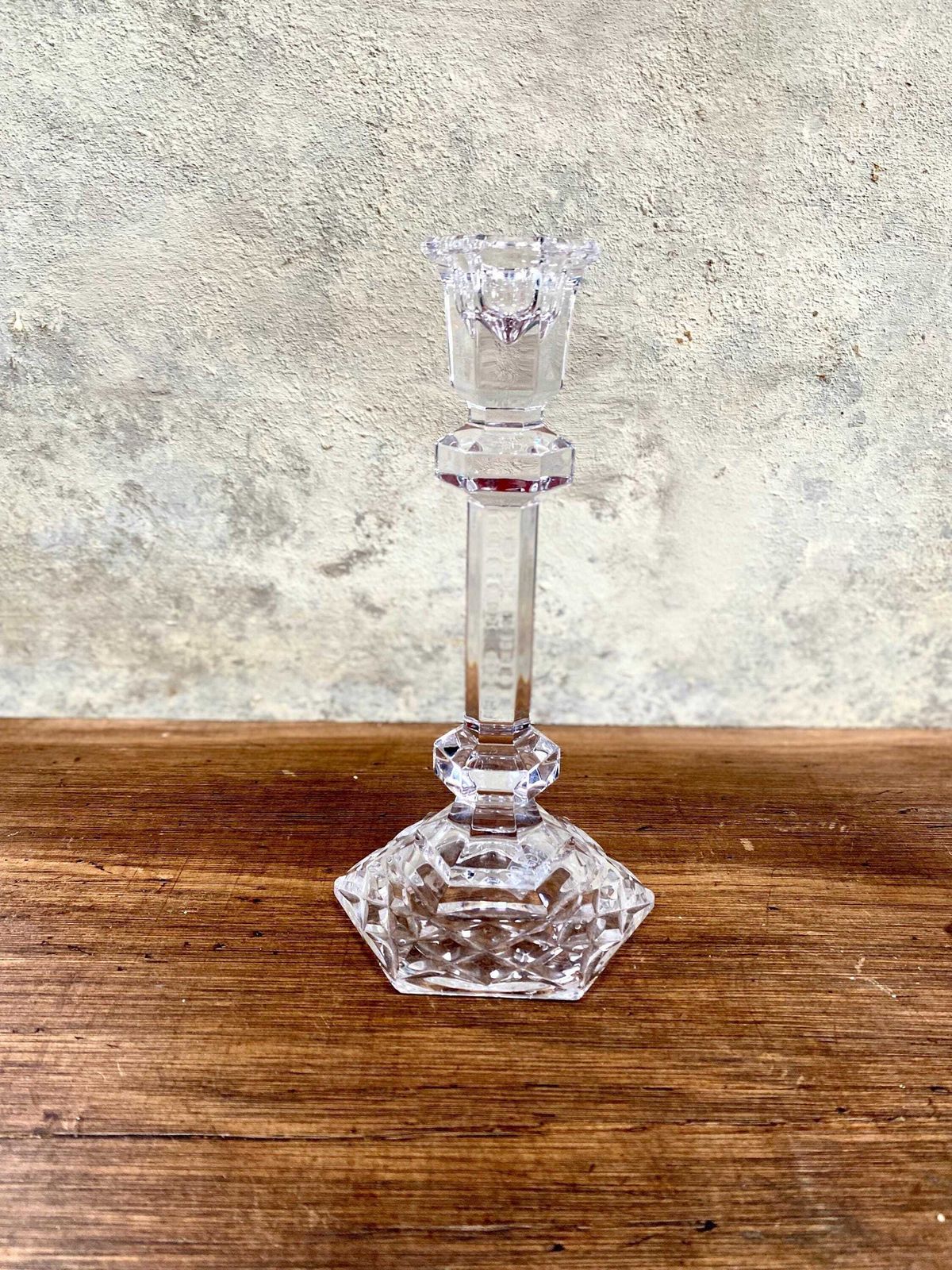 Vintage Galway Crystal Candle Holders: Elegant Cut Glass Candlesticks photo buy