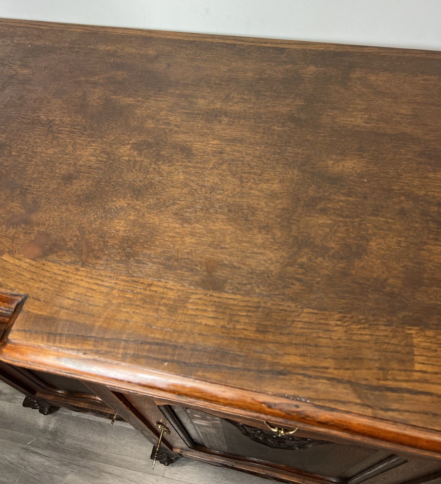 photo buy Sideboard Antique French Louis XVI Oak Cabinet Carved Cupboard Lot 4571