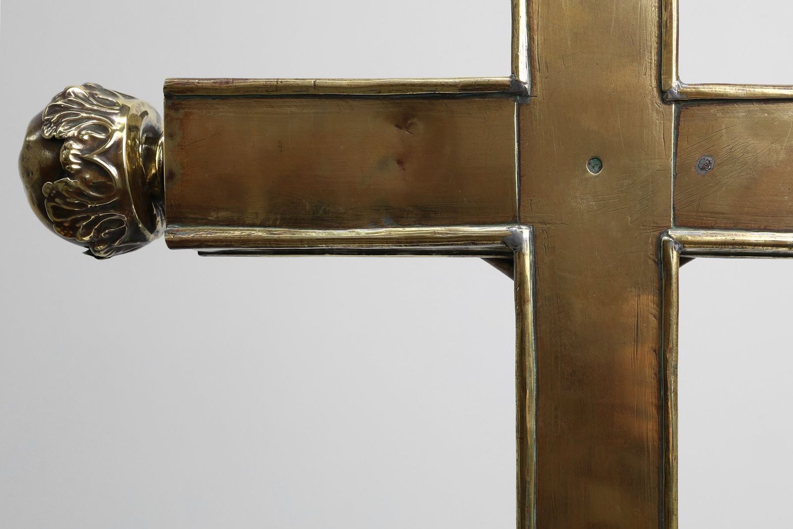 Home Decor Belgian Processional Crucifix On Pedestal, 1500s photo