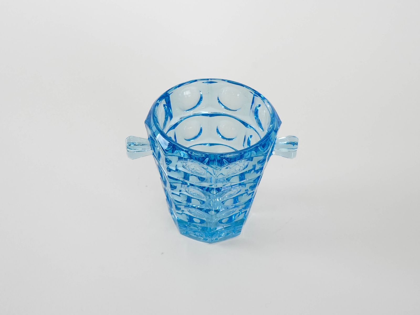Ice Bucket Rosice, Czech Design, 1950s, Manufacturer: Sklo Union, Designer: Rudolf Jurnikl photo Home Decor