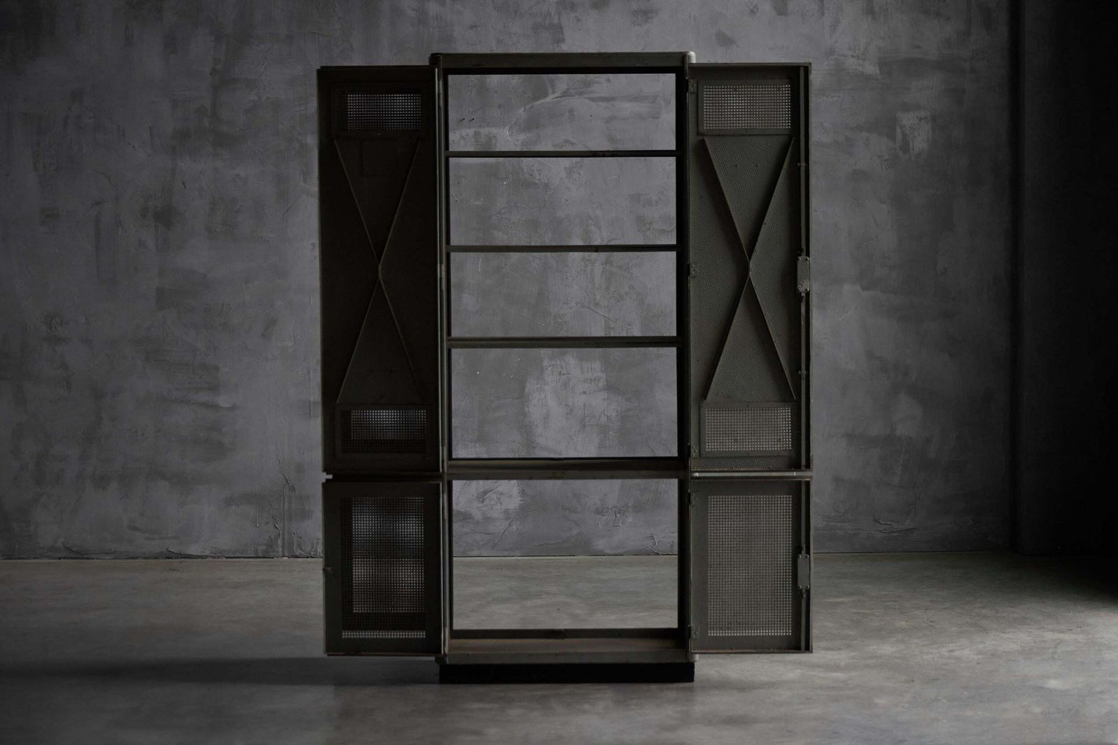 photo buy Industrial Steel Cabinet, France, 1960s