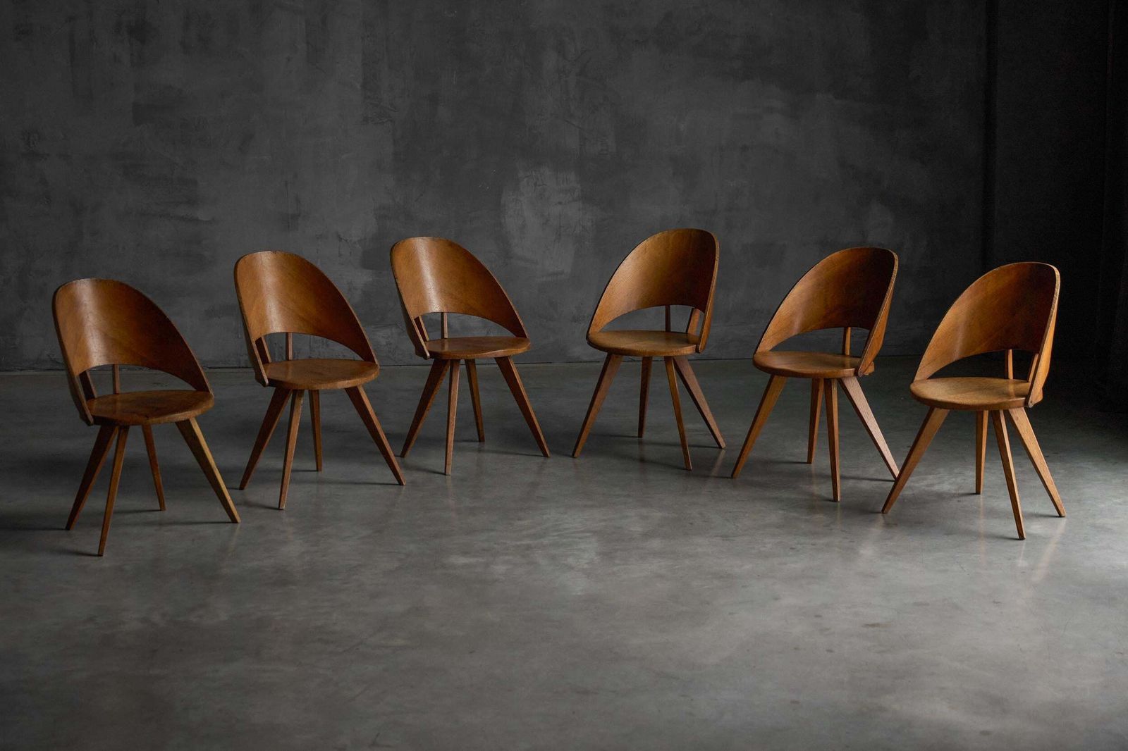 Mid Century Plywood Dining Chairs, Italy, 1950s photo furniture