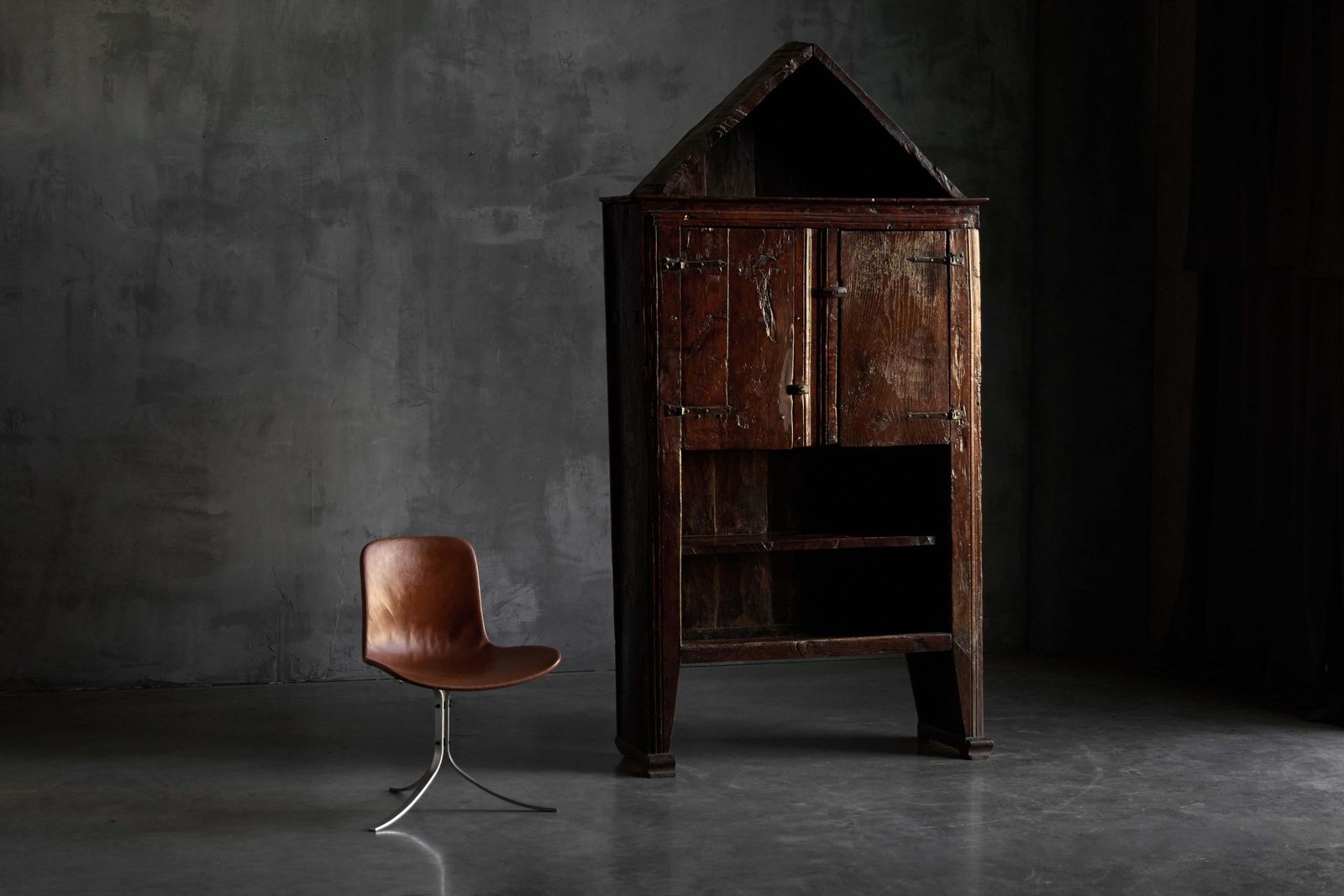 Art Populaire Vernacular Cupboard, France, 19th Century photo for sale