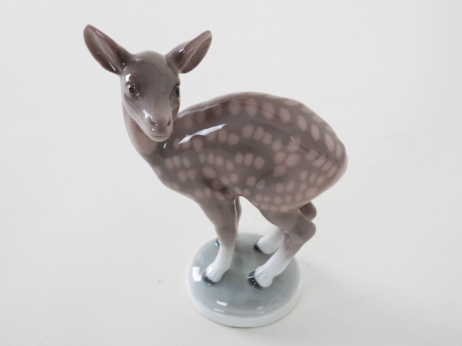 Porcelain Deer Figurine, Danish Design, 1970s, Manufacturer: Bing & Grøndahl photo vintage