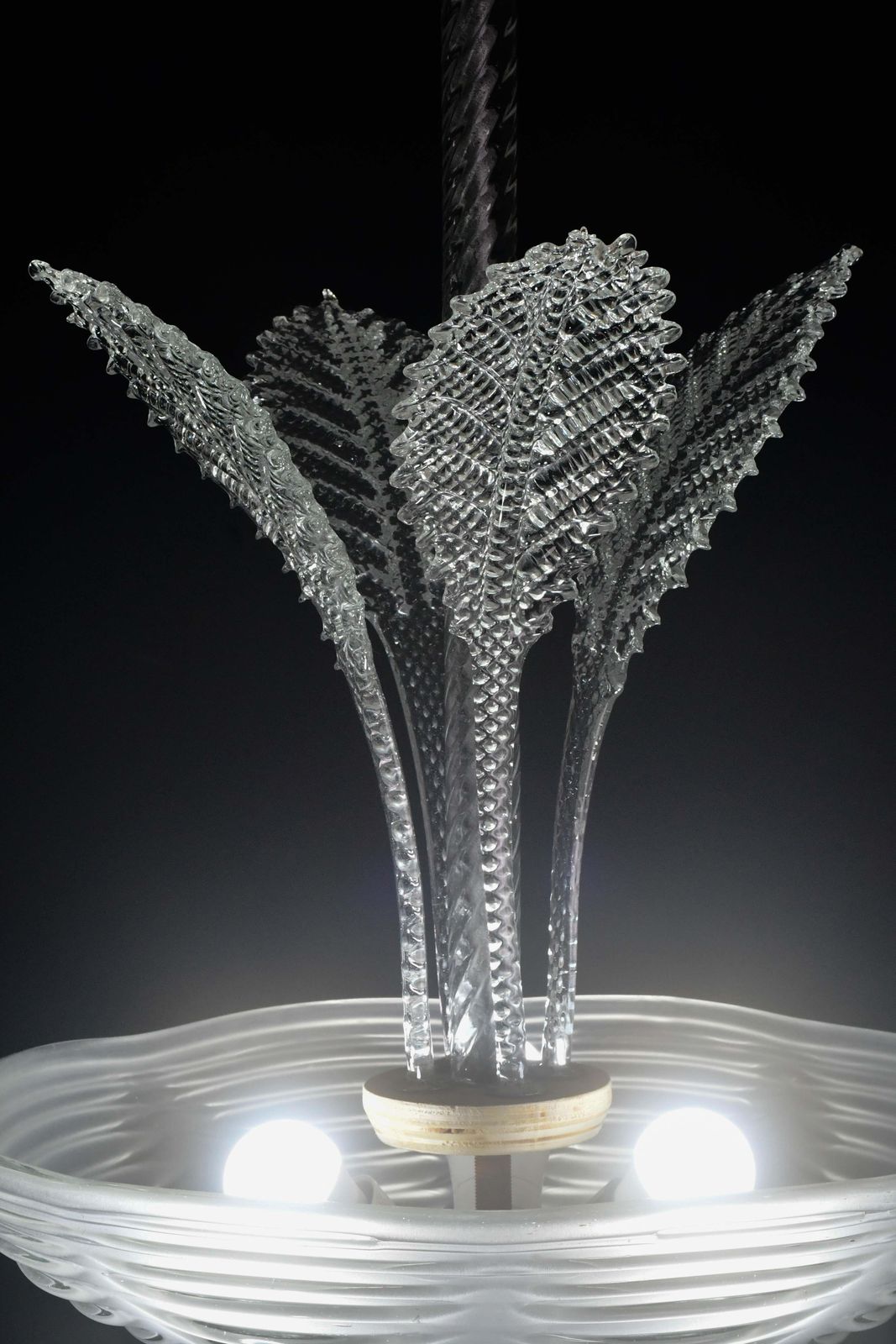 3200.0 Luxury Barovier & Toso Chandelier, Murano Pulegoso Glass, 1950s photo