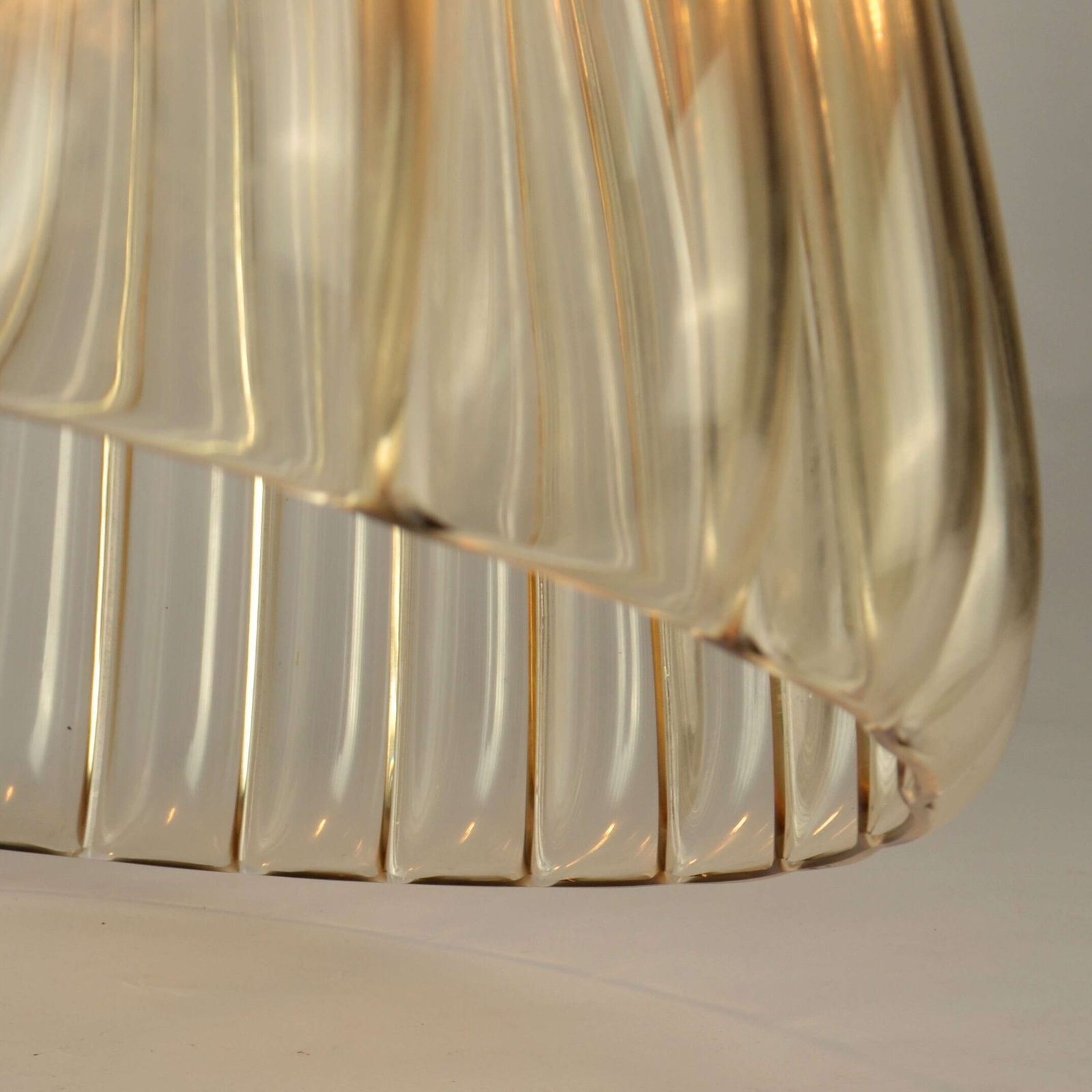 photo for sale Large Renato Toso Glass Bell Shape Pendant Murano 1950's