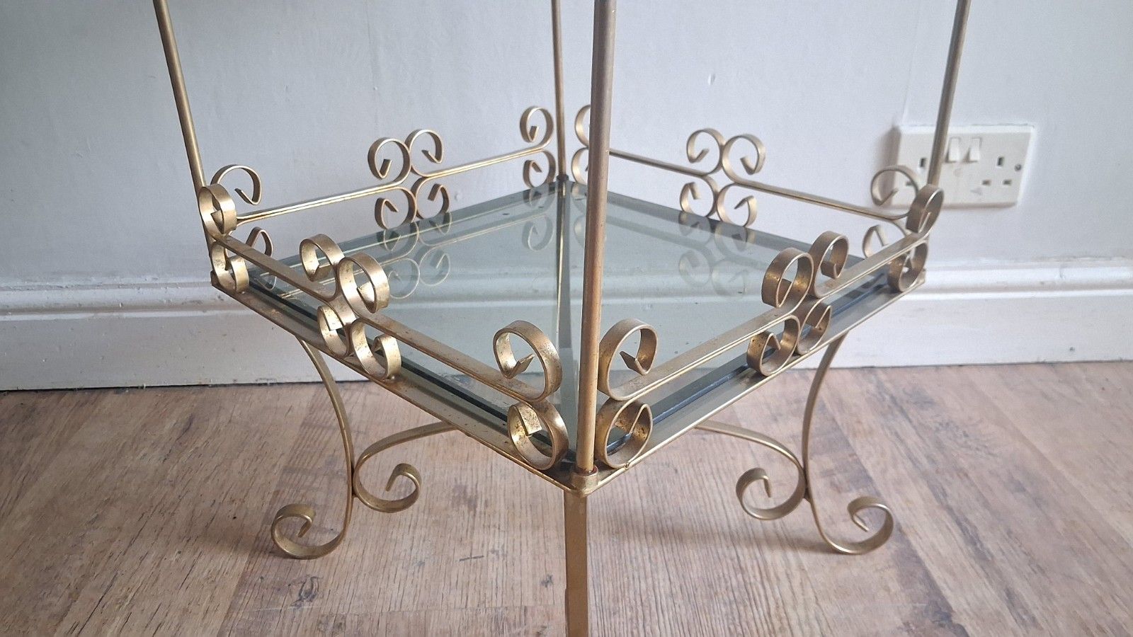 1960's French Mid Century Gilt Wrought Iron Drinks/Cocktail/Side..... Table photo 190.0
