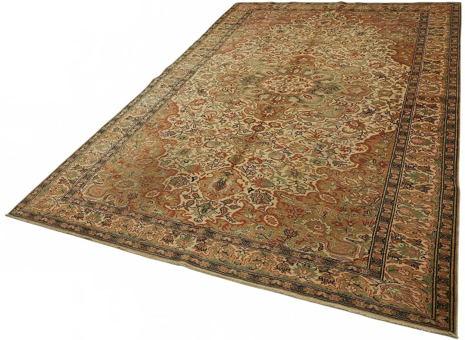7x10 Hand Knotted Turkish Wool Rug photo for sale