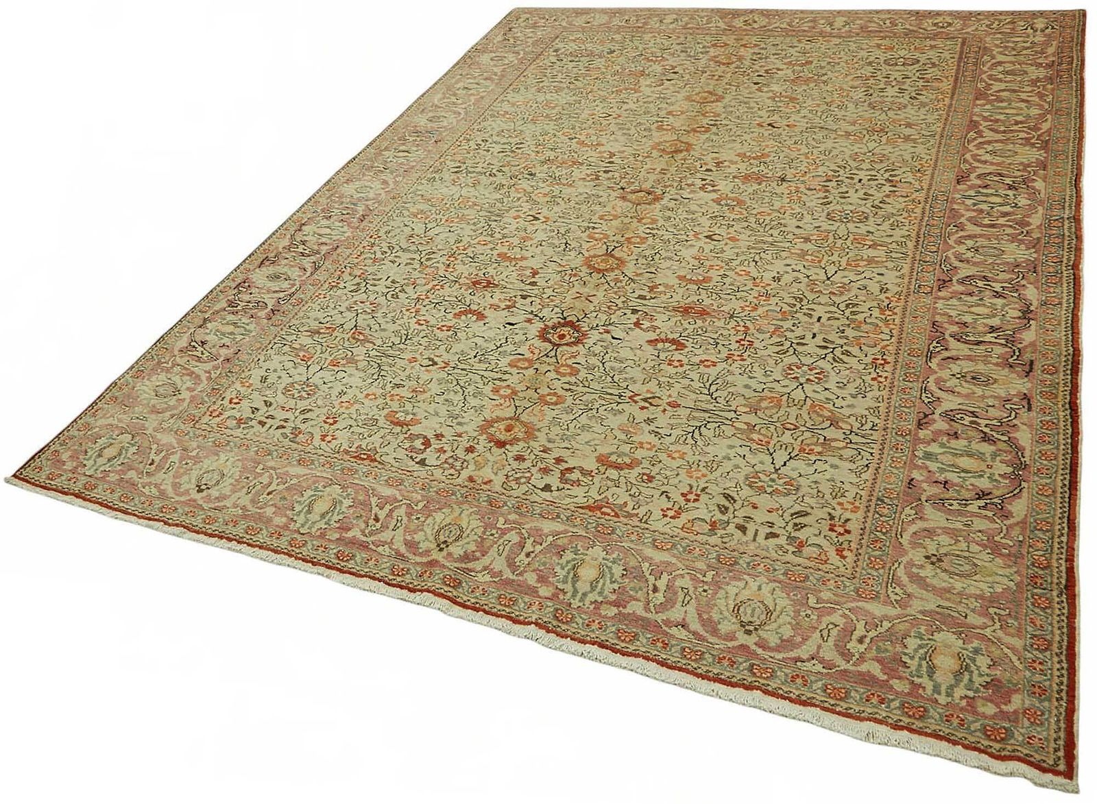 7x9 Hand Knotted Turkish Wool Rug photo for sale