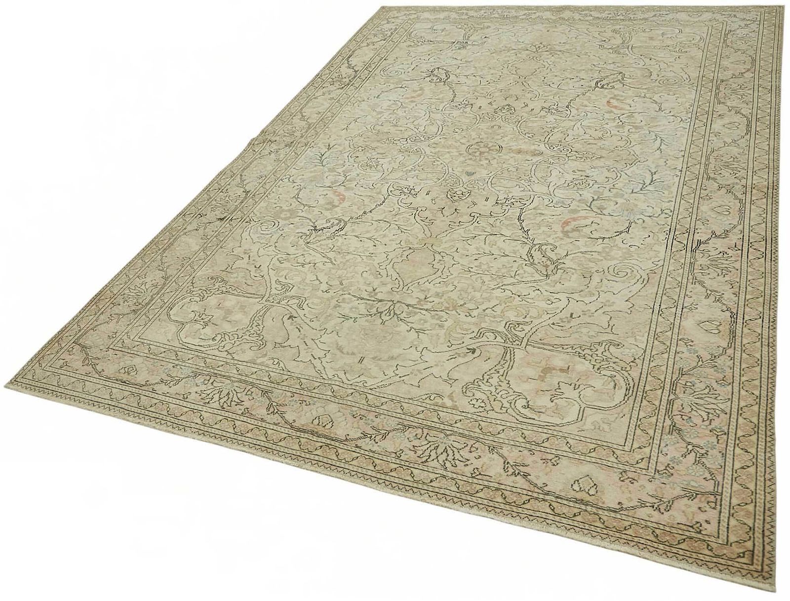 6x9 Hand Knotted Turkish Wool Rug photo for sale