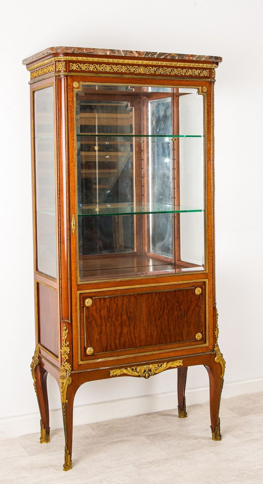 Late 19th Century French Mahogany Vitrine Cabinet Attributed To Paul Sormani photo buy