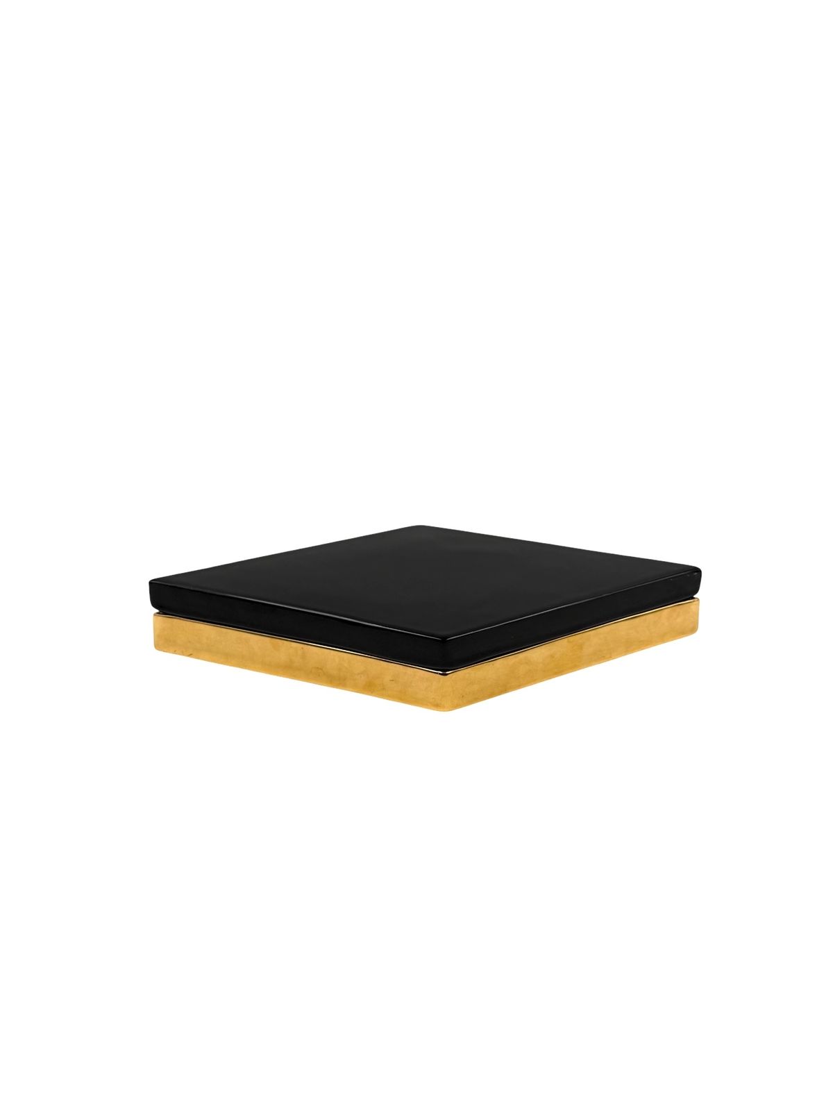 photo for sale Ferdinando Loffredo, Golden Ceramic Box, Ceramiche Del Ferlaro, Italy 1970s