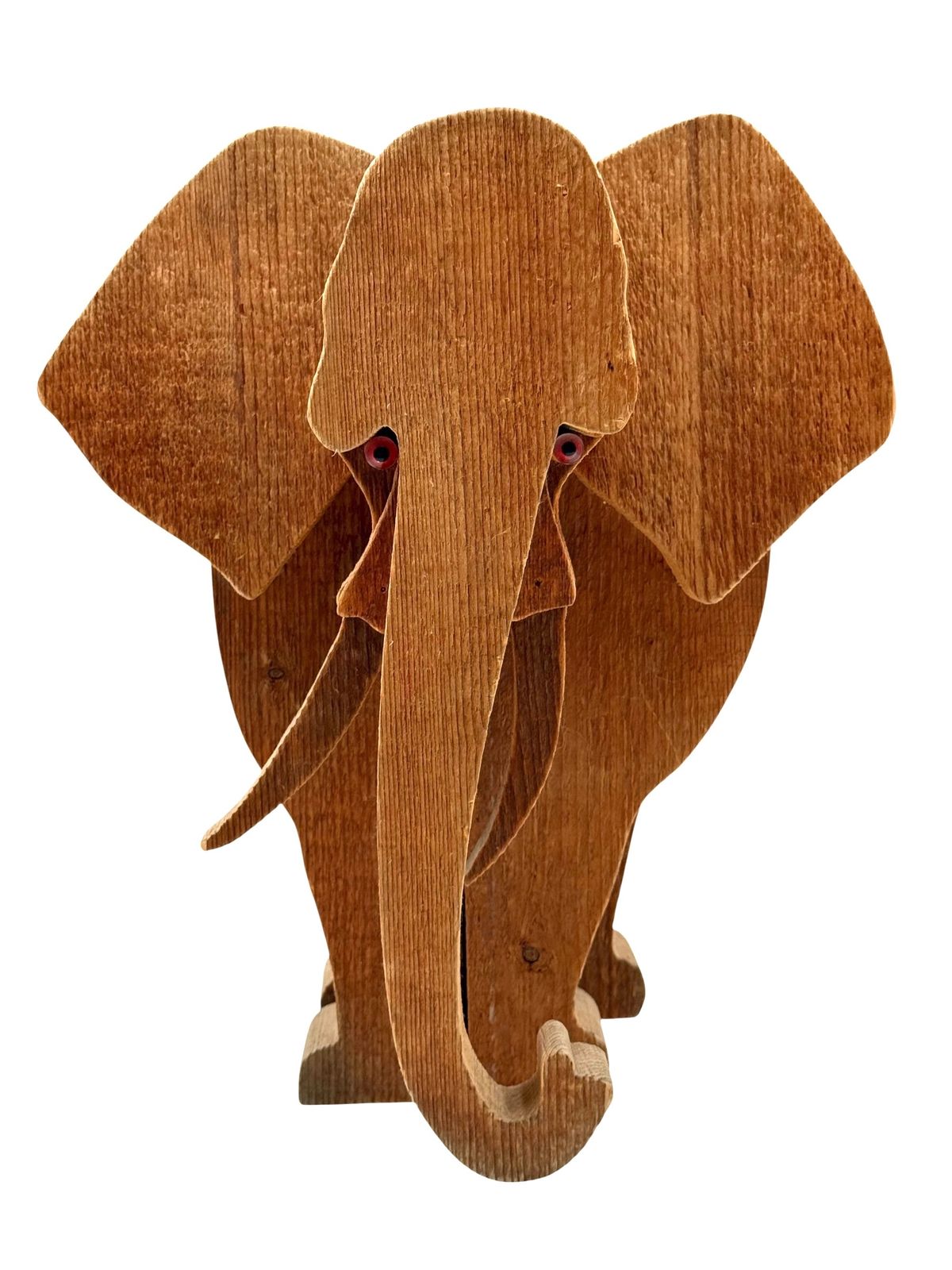 Bottega Michelangeli, Elephant Wood Sculpture, Orvieto Italy 1970s
