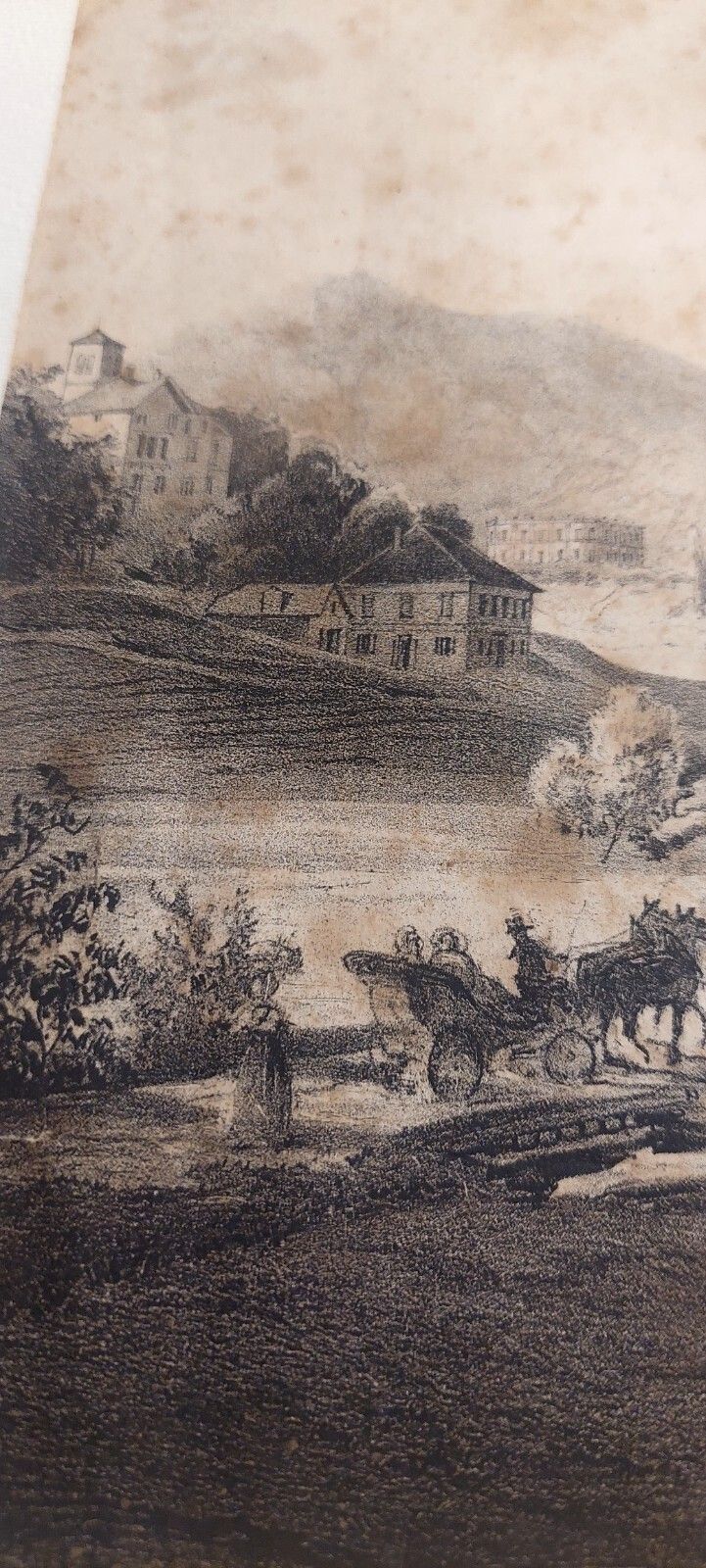 China Drawing On Paper With Characters Gleichenberg Austria 19th Century Antique photo vintage