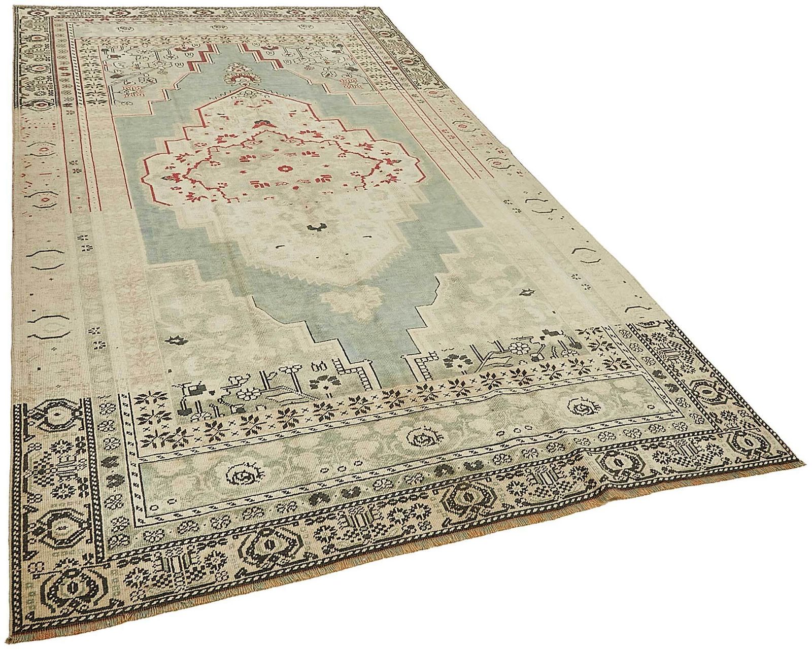 Beige Handmade Turkish Oriental Rug 172 Cm X 317 Cm photo furniture