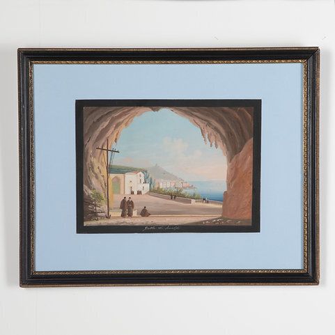 Set Of Four 19th Century Neopolitan Gouache Paintings photo 3250.0