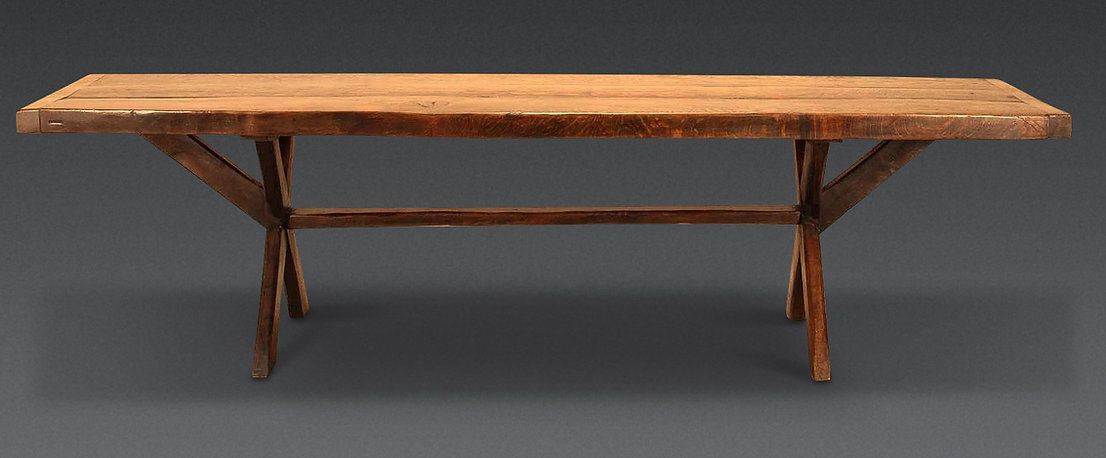 Large Early 19th Century George III Oak Tavern Table photo furniture