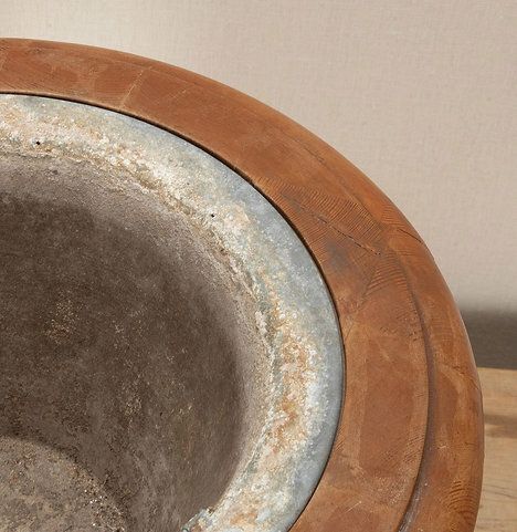 19th Century English Pine Wine Cooler Jardiniere photo buy