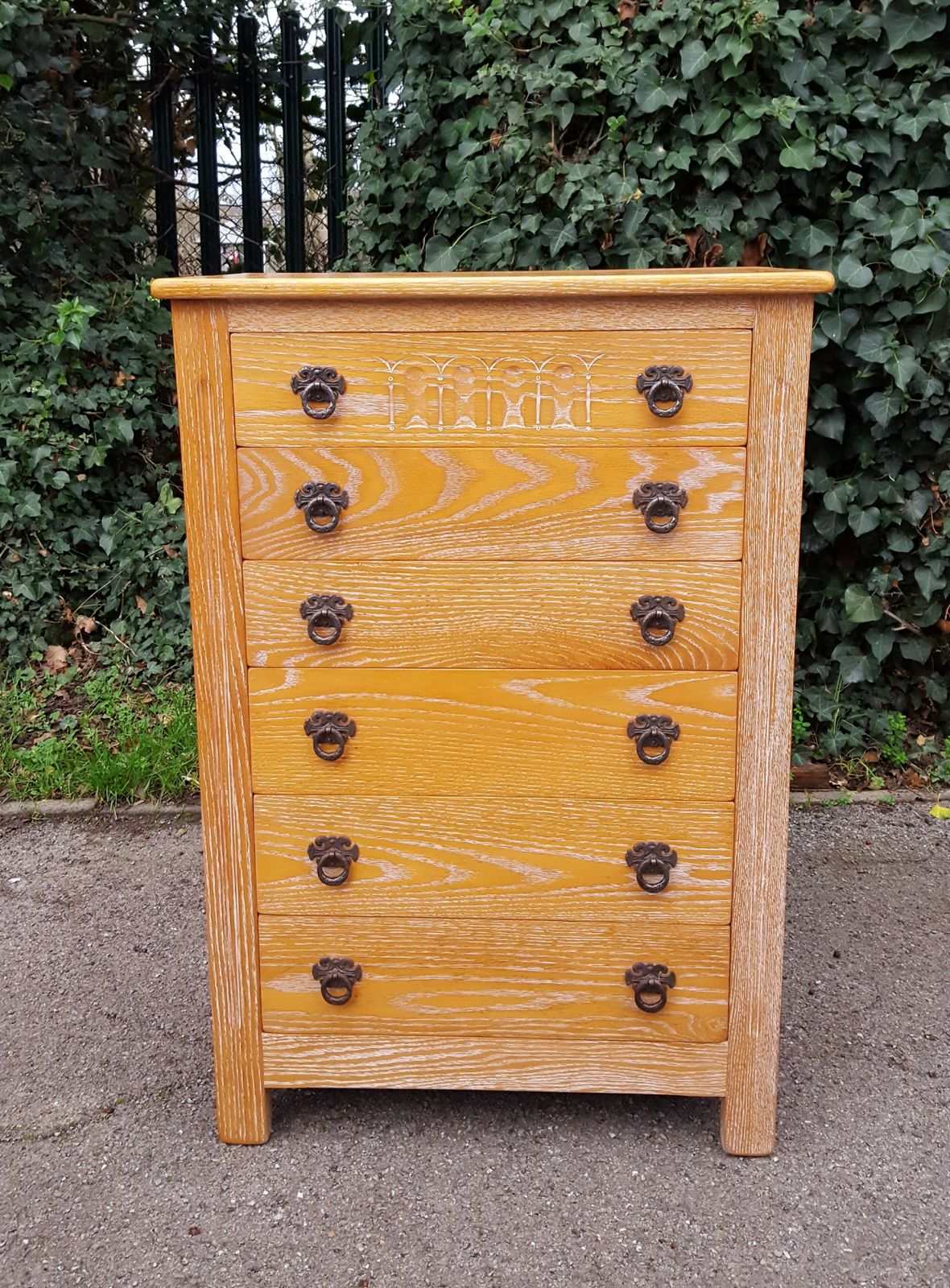 Limed Oak Chest Of Drawers photo Furniture