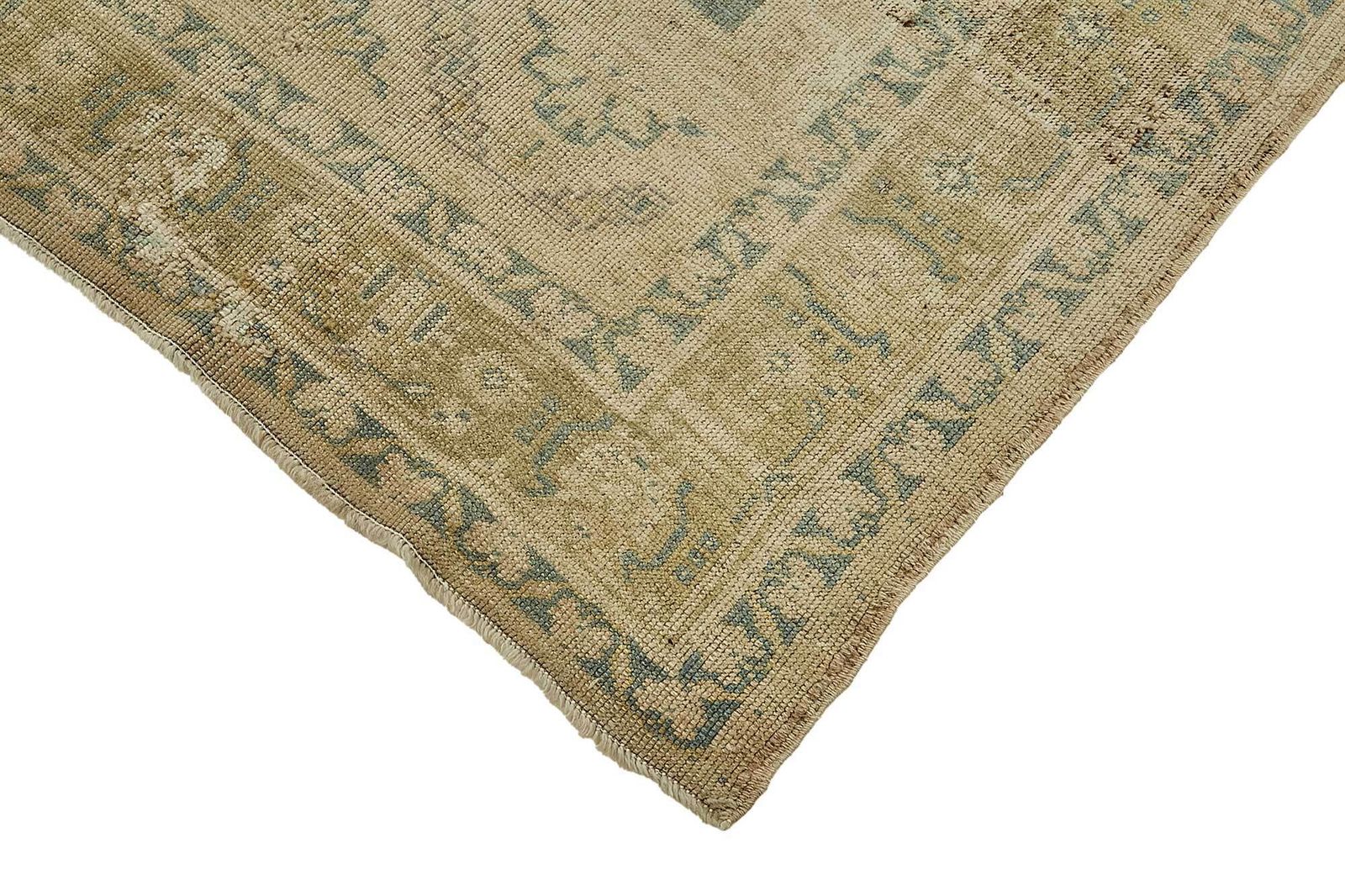 Turkish Beige Handmade Oriental Rug 188 Cm X 335 Cm photo Textiles