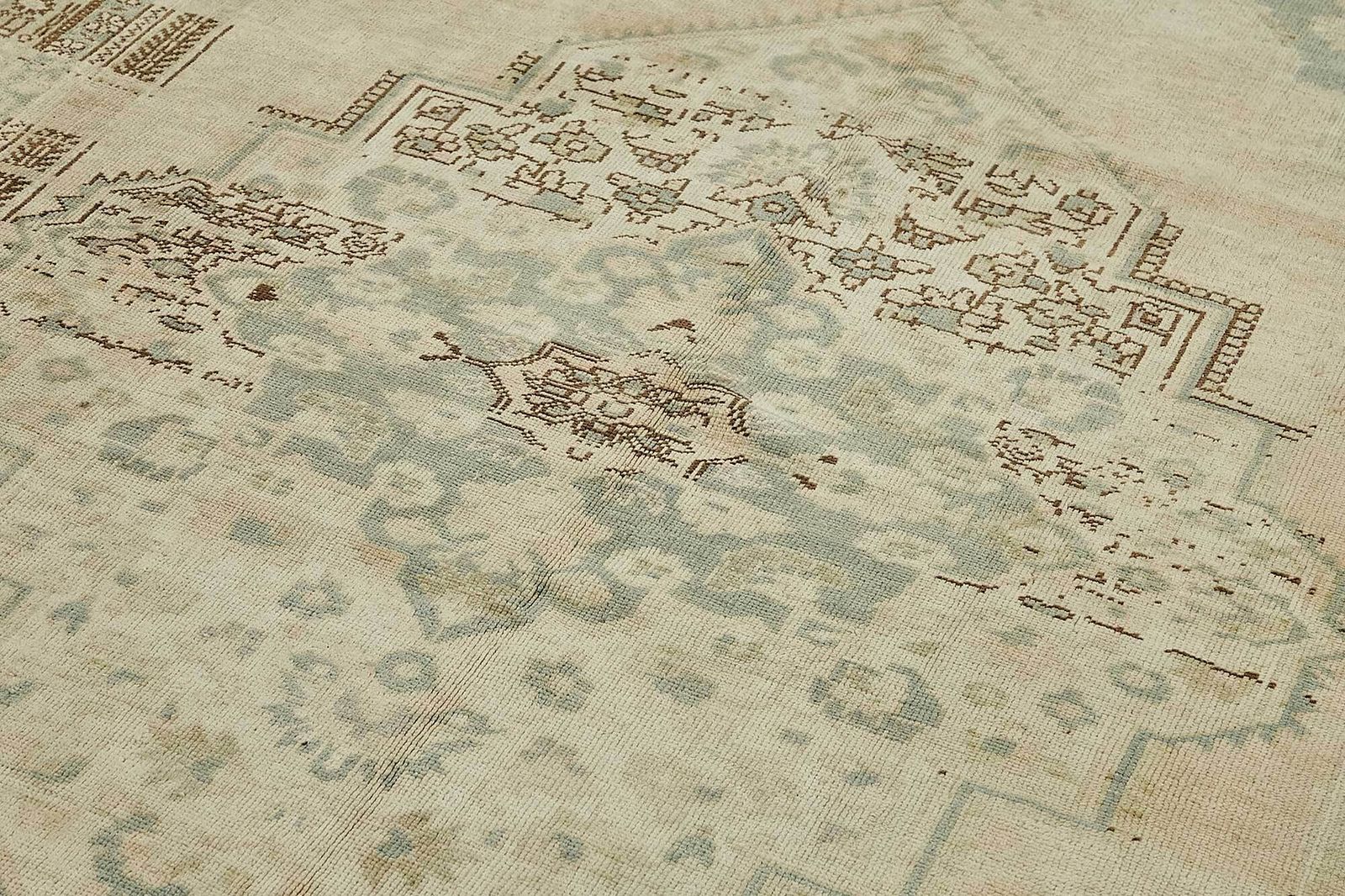 Turkish Beige Handmade Oriental Rug 188 Cm X 335 Cm photo 1219.0