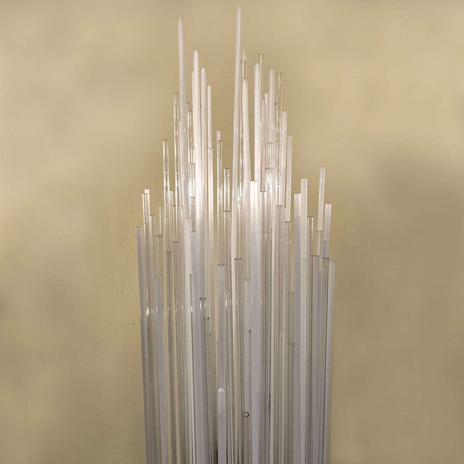5800.0 Floor Lamp Attributed To Carlo Nason 1960s Brass And Fountain Of Glass Strands photo