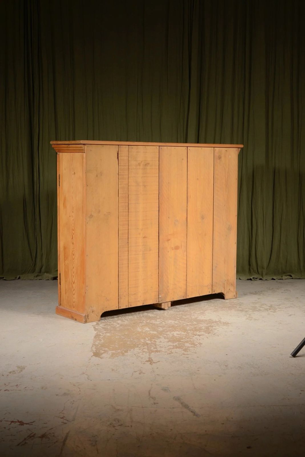 A Victorian Pine Bank Of Drawers Within A Cupboard   C.1890 photo vintage