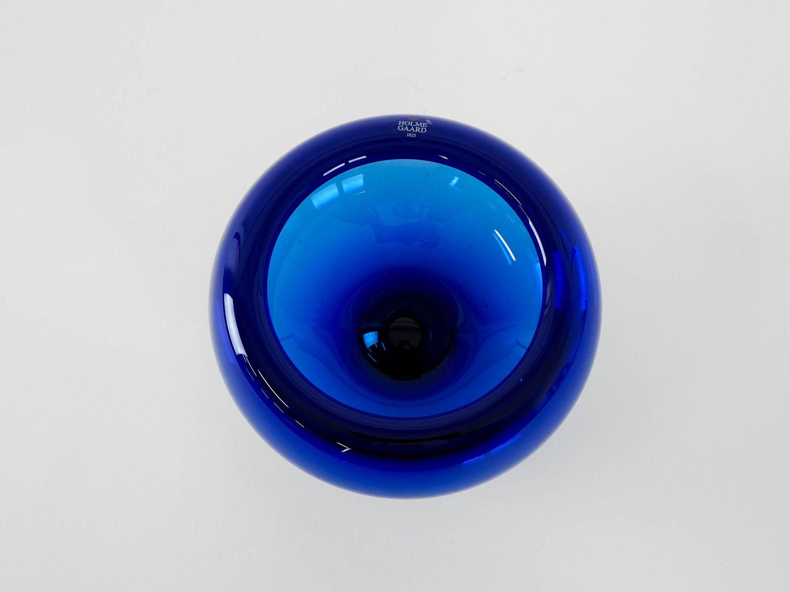 Cobalt Bowl, Danish Design, 1960s, Manufacturer: Holmegaard, Designer: Per Lütken photo 309.0