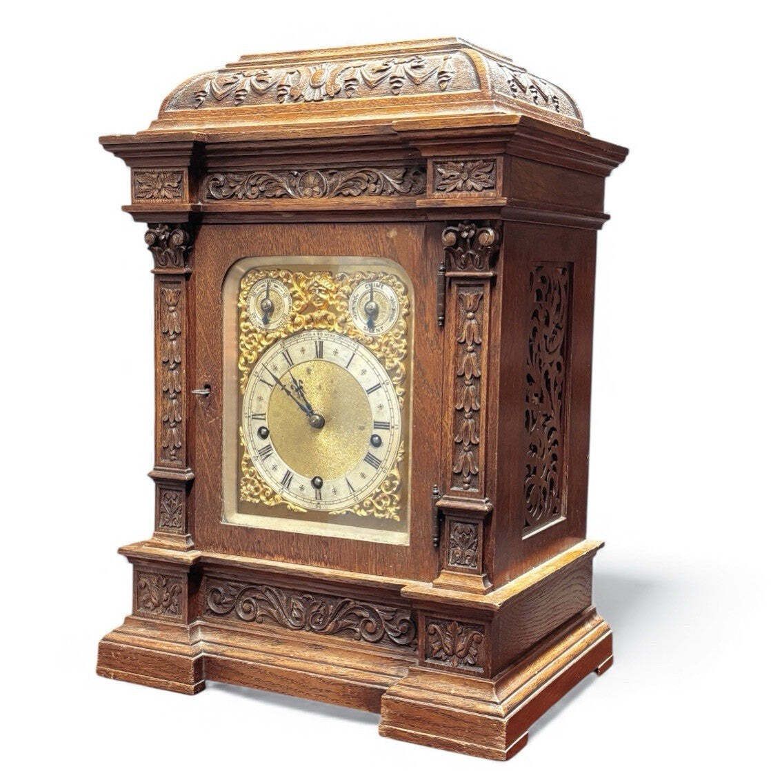 Large Victorian Oak Westminster Chime Clock Retailed At Mappin & Webb, London
