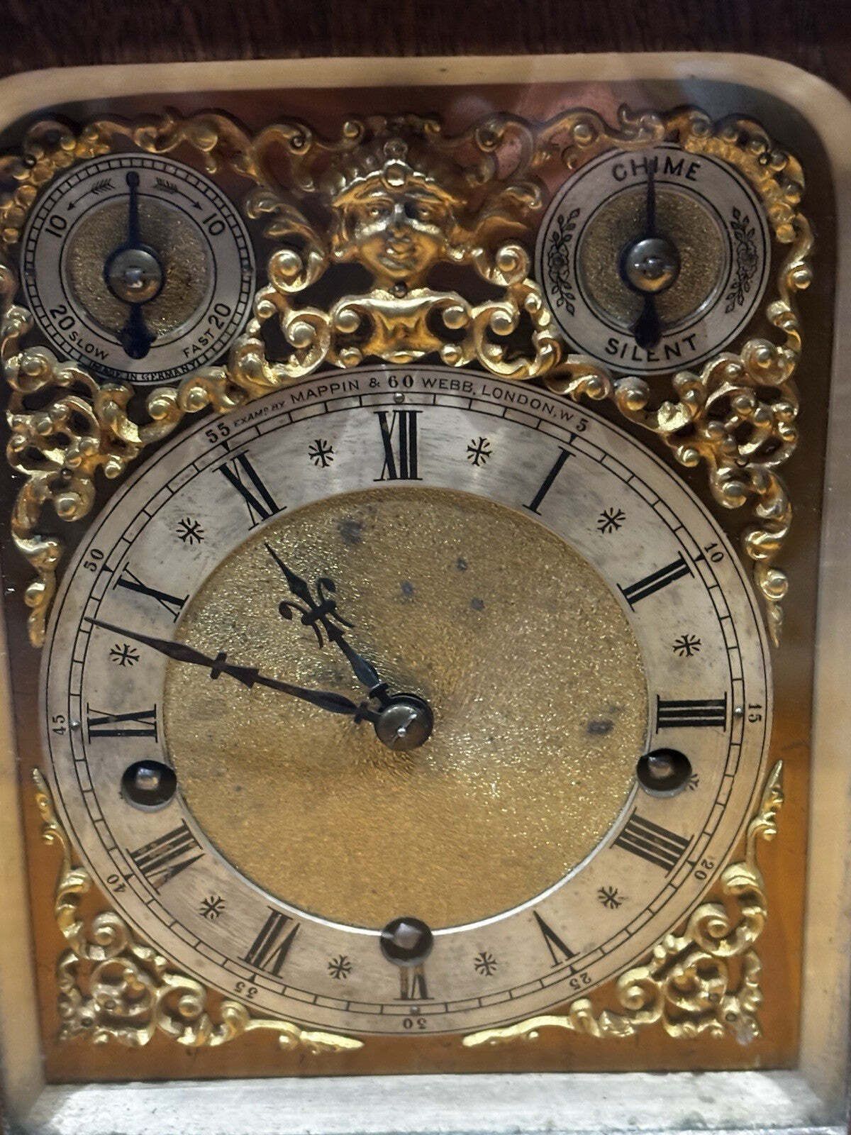 Home Decor Large Victorian Oak Westminster Chime Clock Retailed At Mappin & Webb, London photo