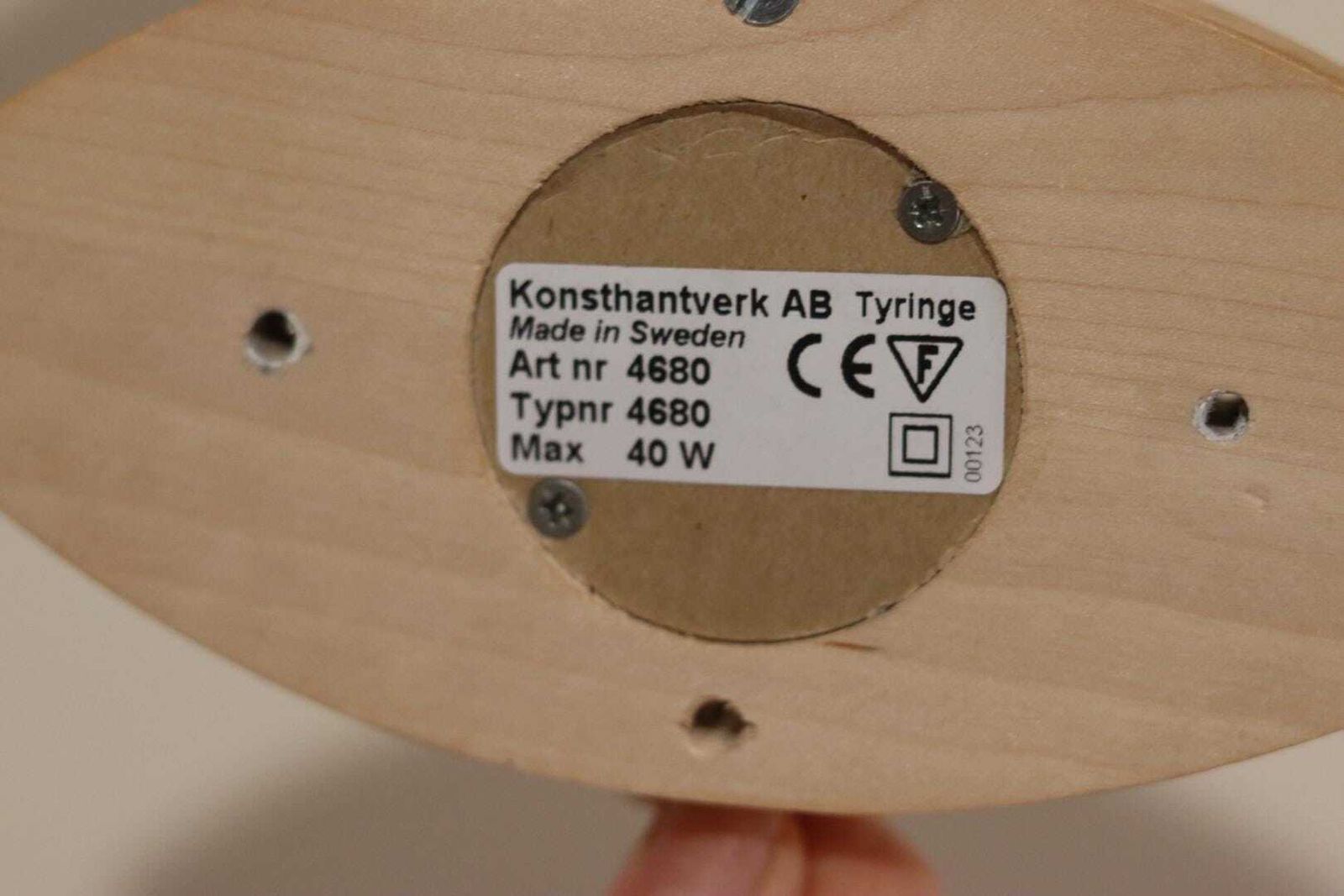 photo vinterior Vintage Wooden And Brass Wall Lamps By Tyringe Sweden 1970s