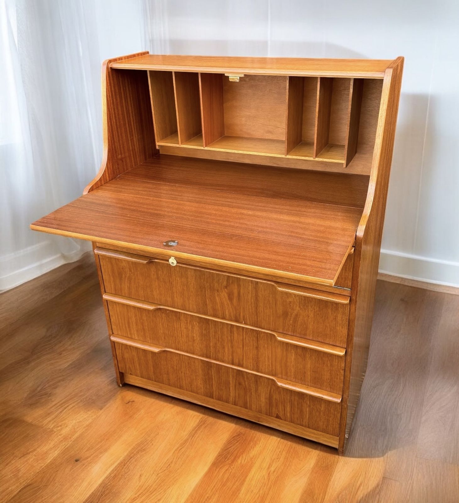 Mid Century Teak Desk, Early 20th Century photo furniture